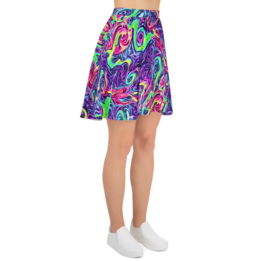 The Color Spiral on Skater Skirt — Right