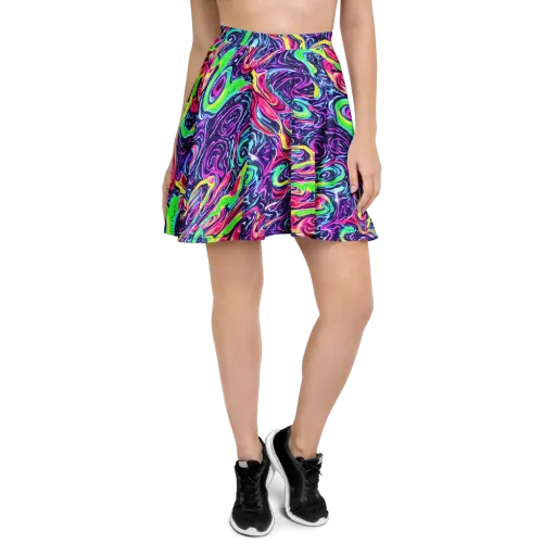 The Color Spiral on a Skater Skirt