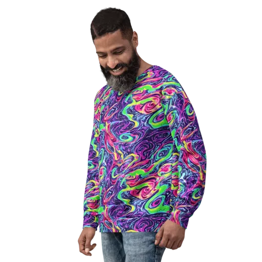 The Color Spiral on a Sweatshirt