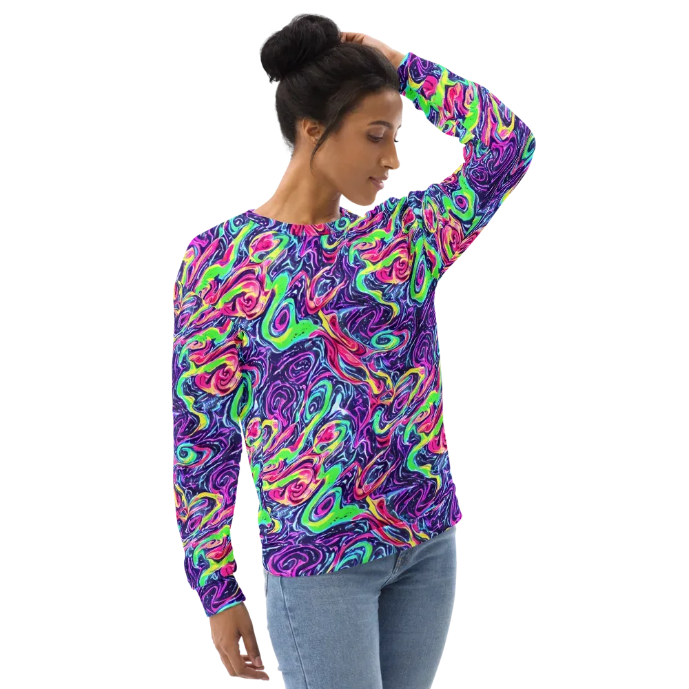 The Color Spiral on Sweatshirt — Right Front