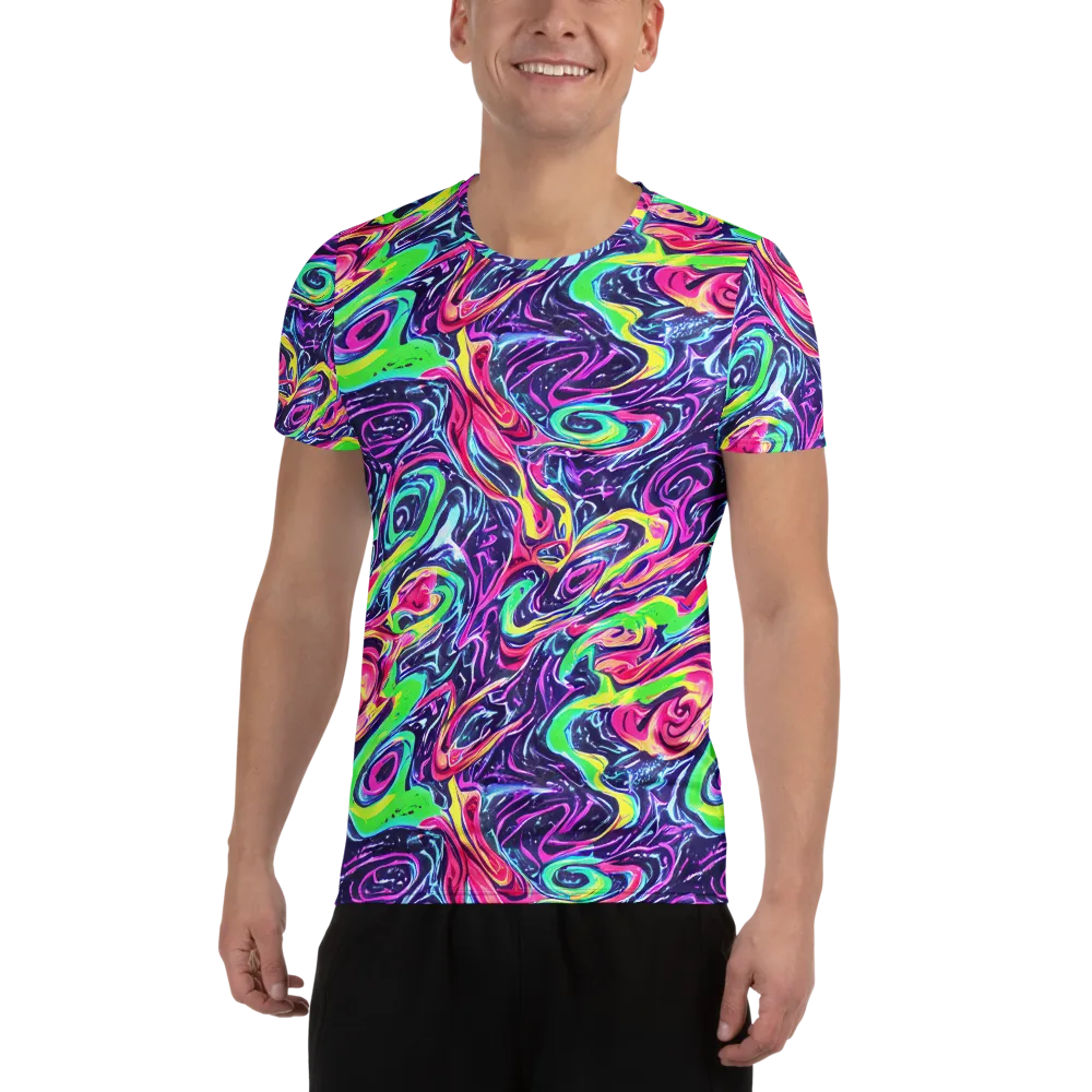 The Color Spiral on Men's Athletic T-Shirt — Front
