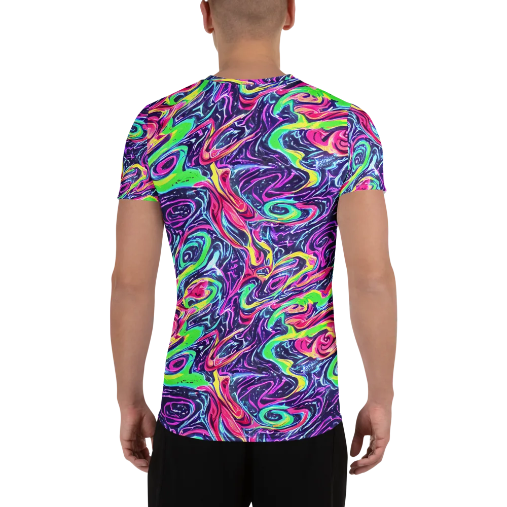 The Color Spiral on Men's Athletic T-Shirt — Back