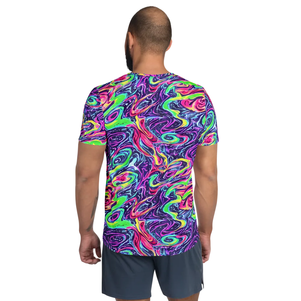The Color Spiral on Men's Athletic T-Shirt — Back