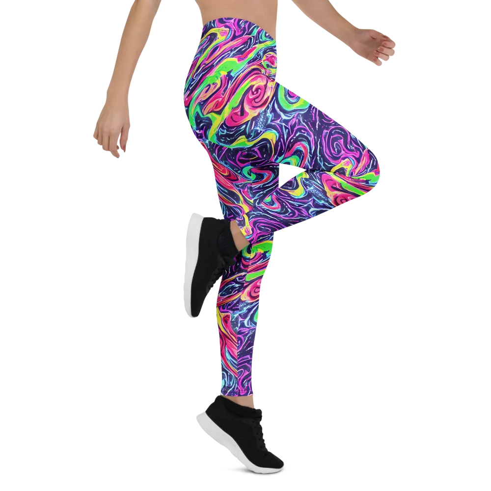 The Color Spiral on Leggings — Right