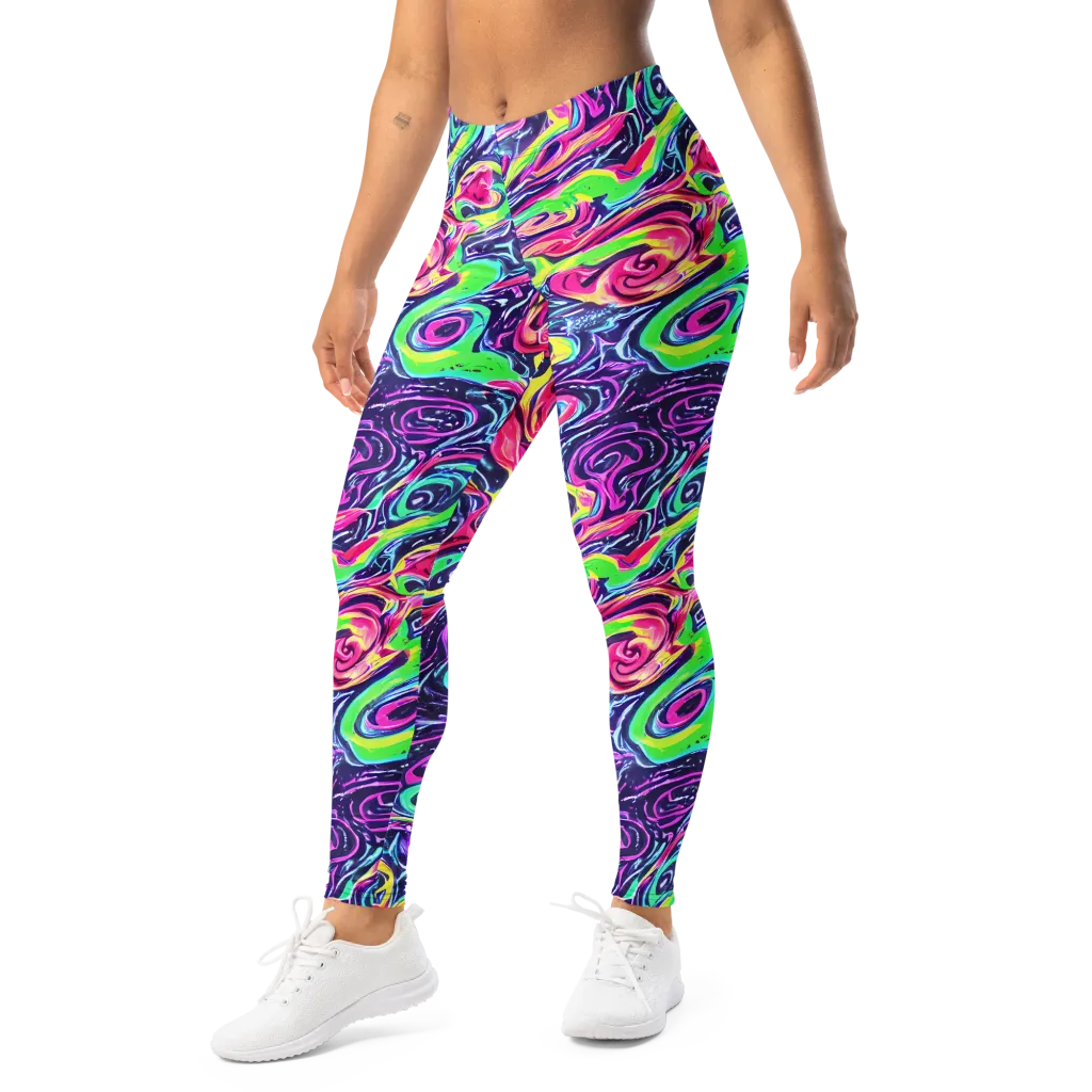 The Color Spiral on Leggings — Left Front