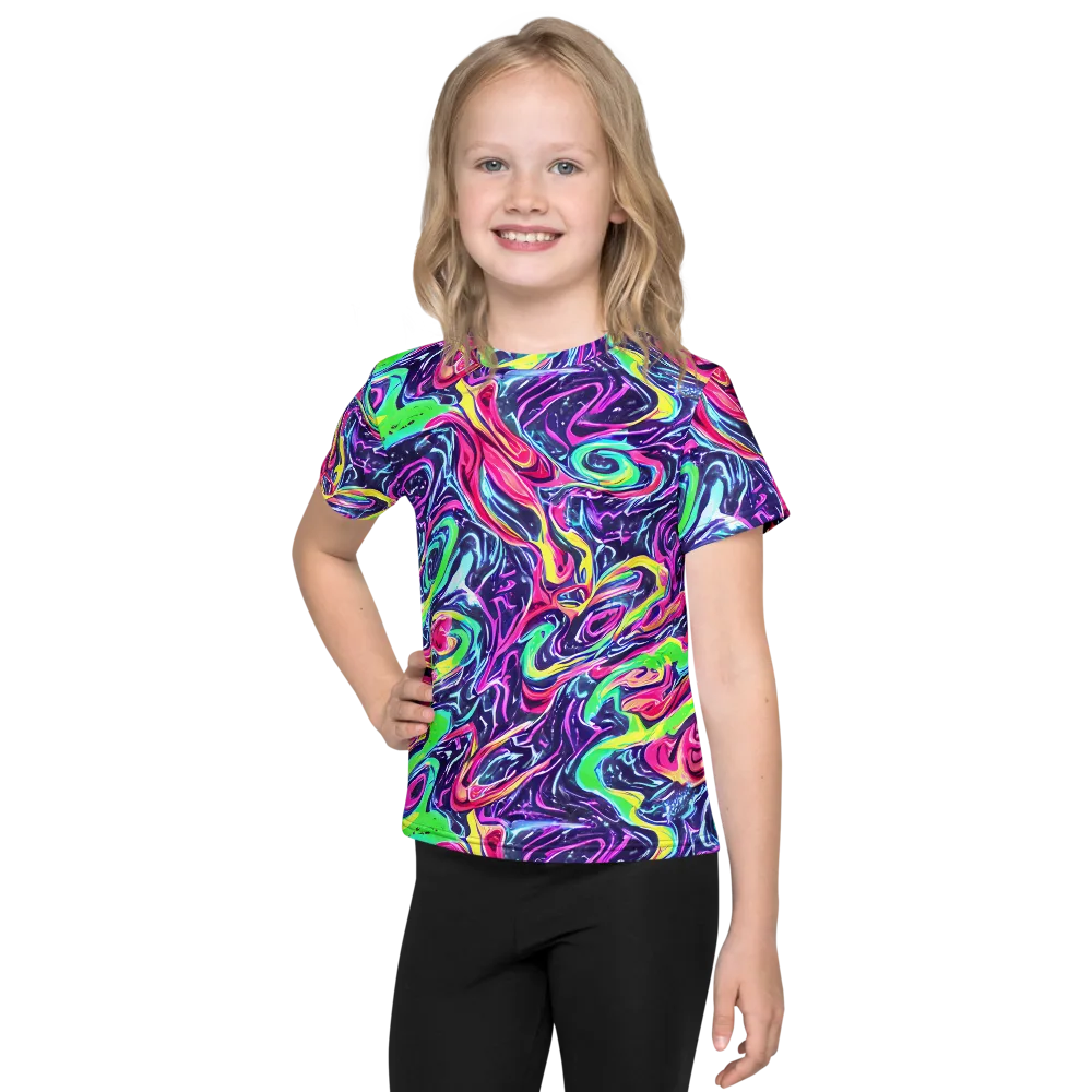 The Color Spiral on Kids Crew Neck T-Shirt — Front
