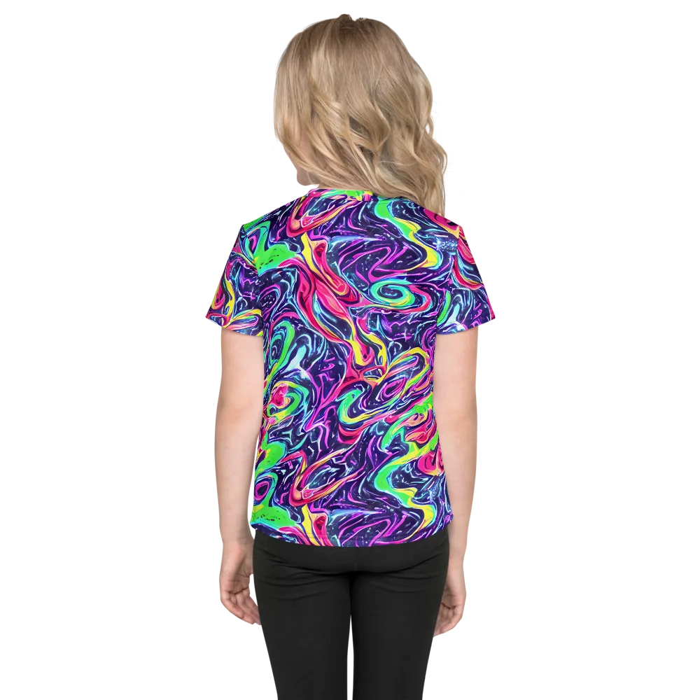 The Color Spiral on Kids Crew Neck T-Shirt — Back