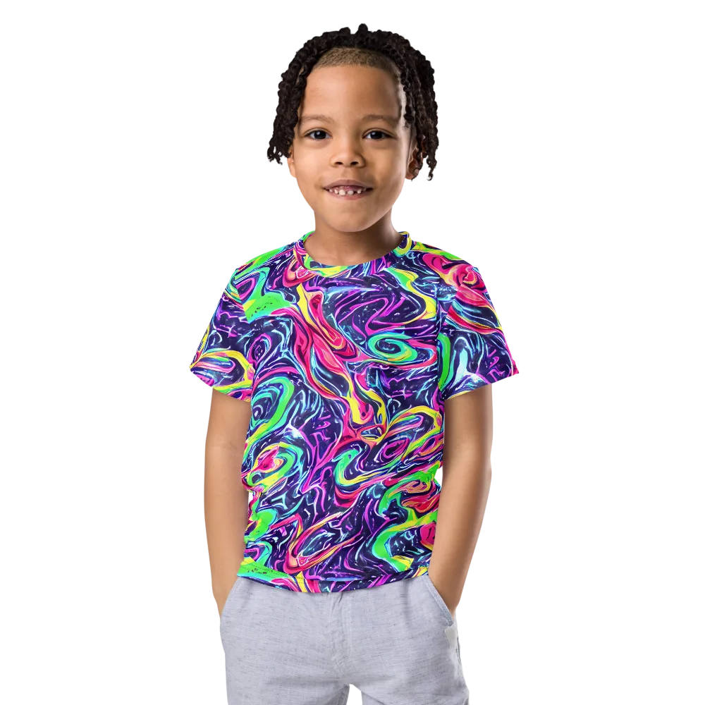 The Color Spiral on Kids Crew Neck T-Shirt — Front