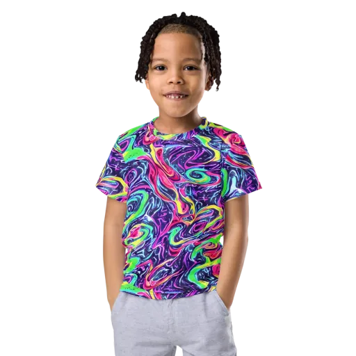 The Color Spiral on a Kids Crew Neck T-Shirt