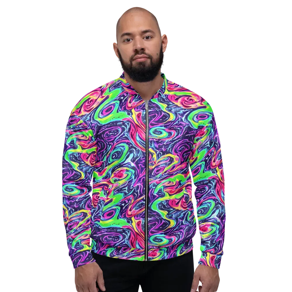 The Color Spiral on Bomber Jacket — Front