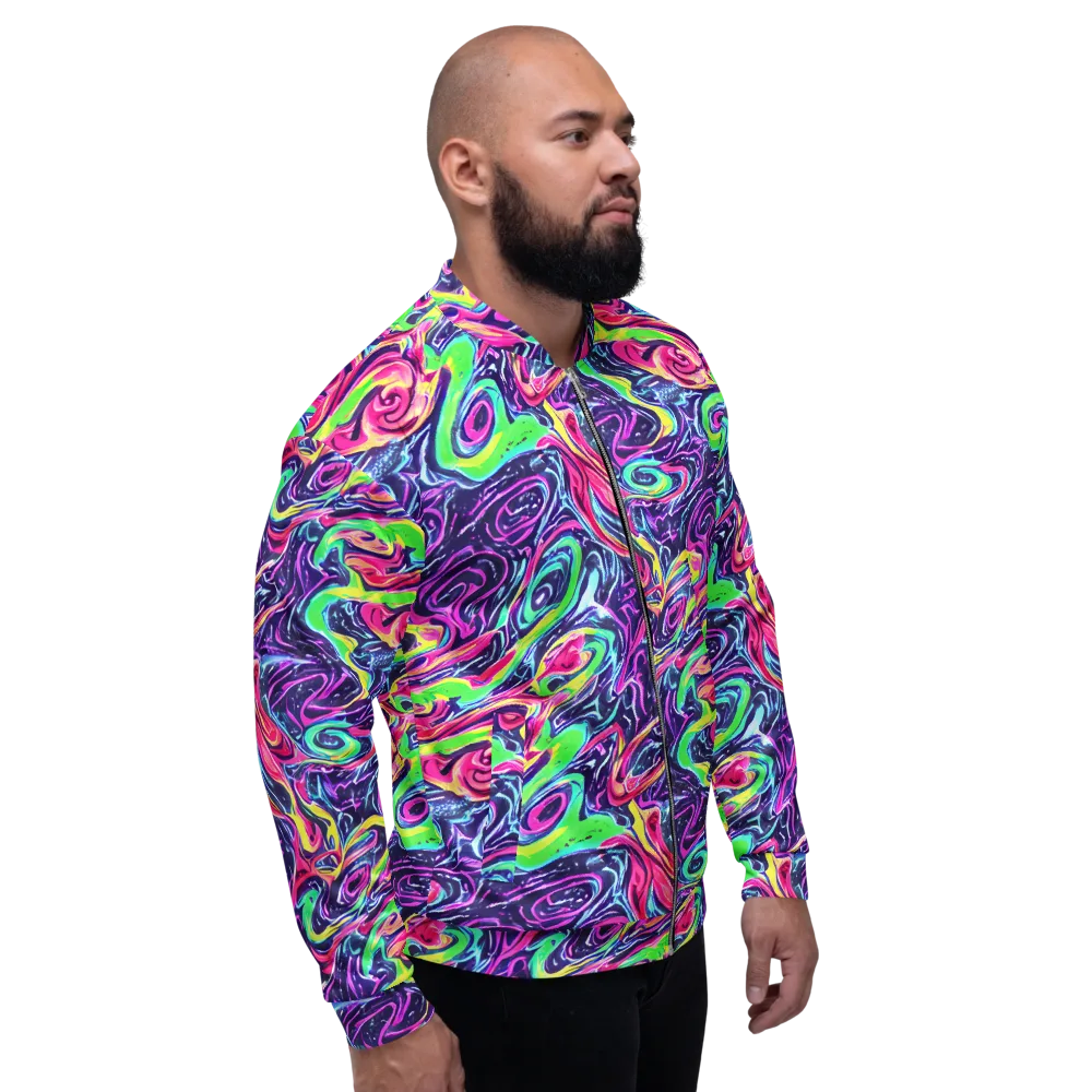 The Color Spiral on Bomber Jacket — Right