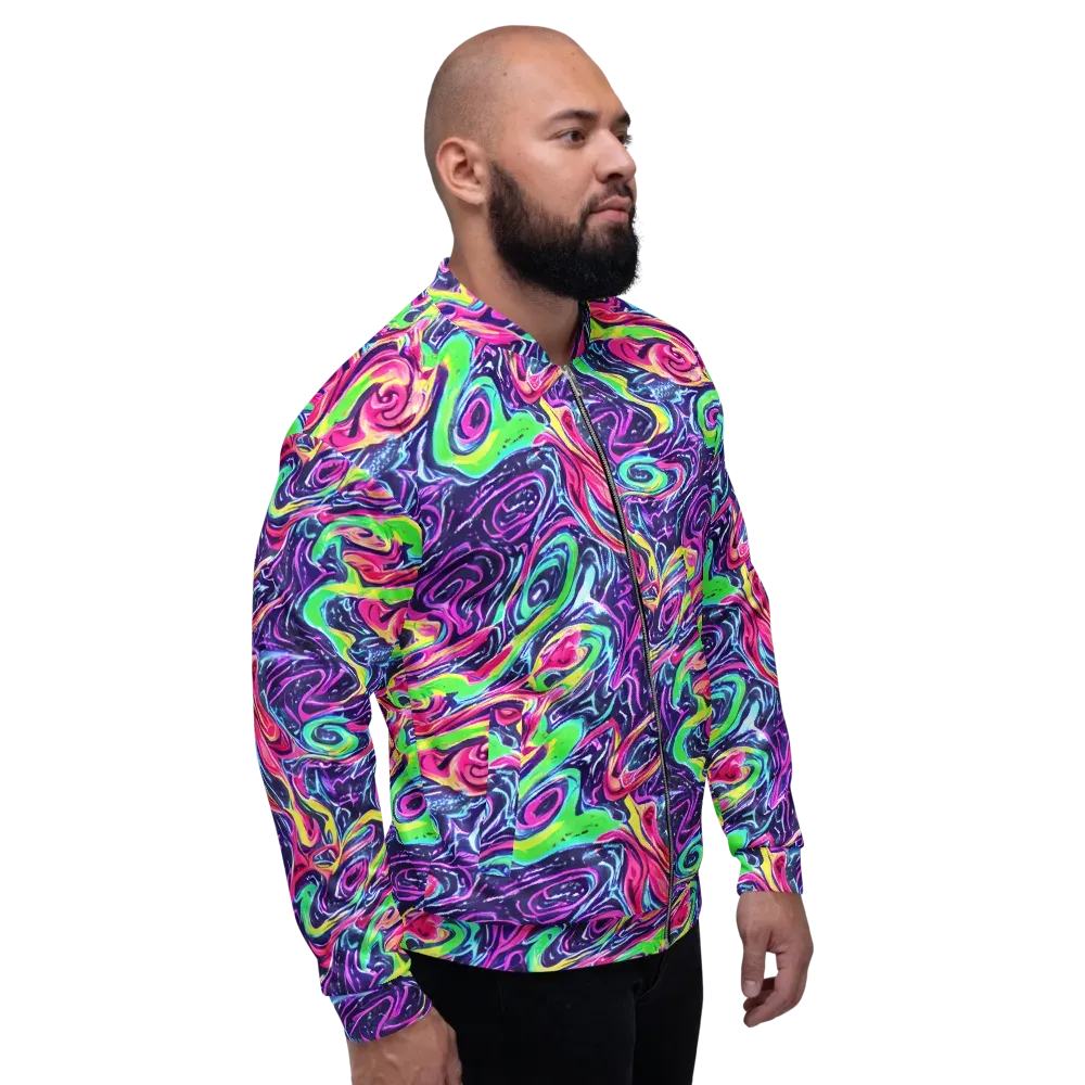The Color Spiral on Bomber Jacket — Right