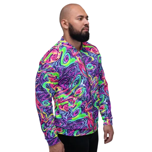 The Color Spiral on a Bomber Jacket
