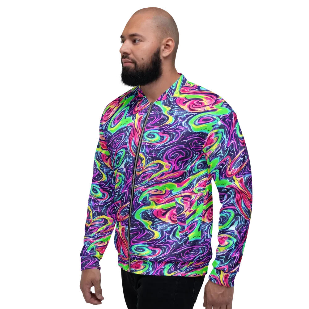 The Color Spiral on Bomber Jacket — Left