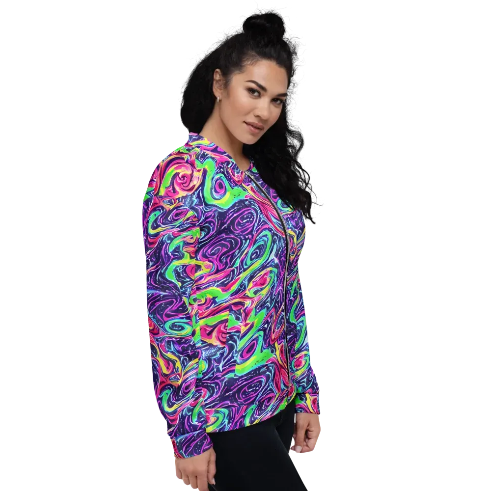 The Color Spiral on Bomber Jacket — Right