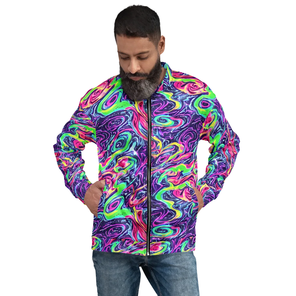 The Color Spiral on Bomber Jacket — Front