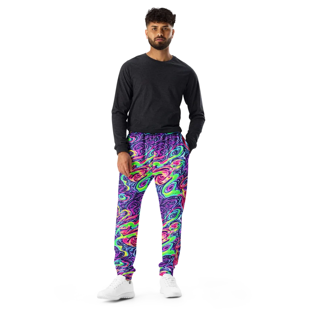 The Color Spiral on Men's Joggers — Front