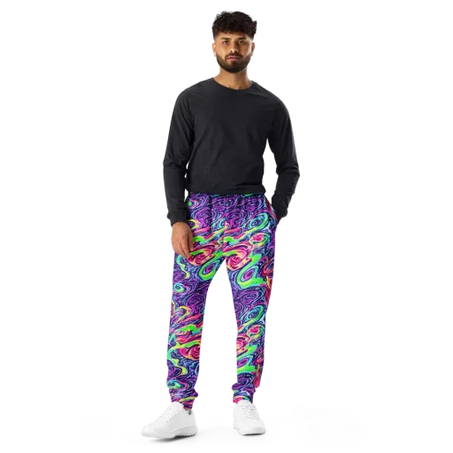 The Color Spiral on a Men's Joggers