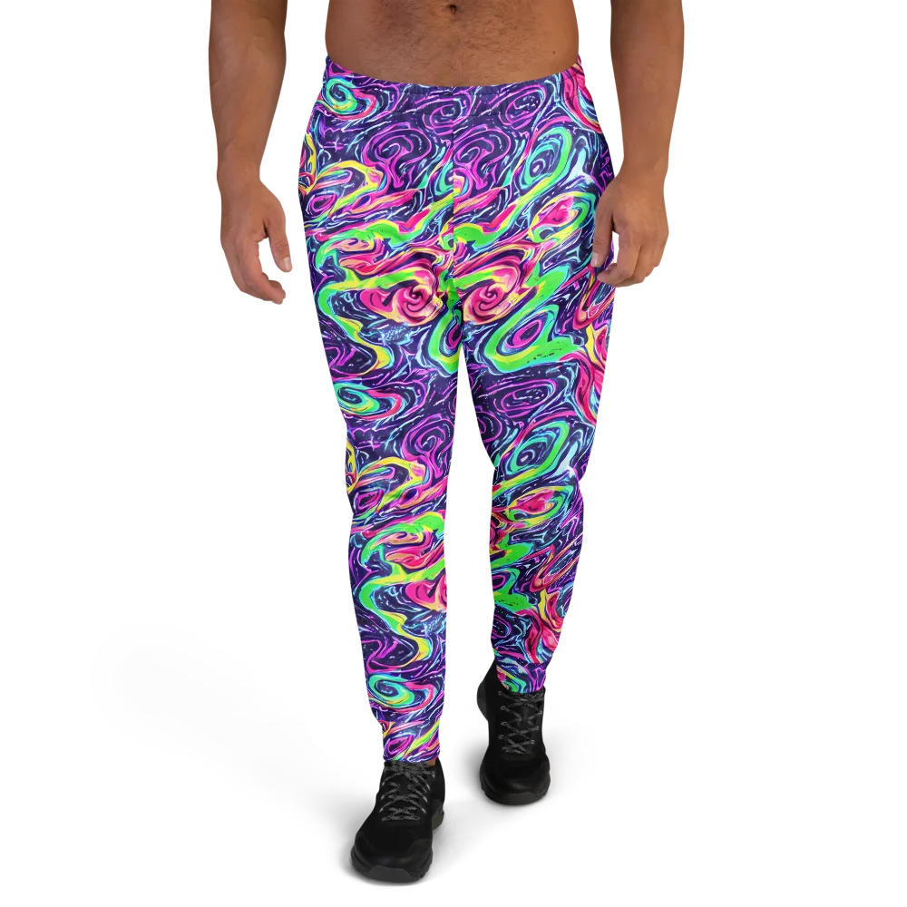The Color Spiral on Men's Joggers — Front