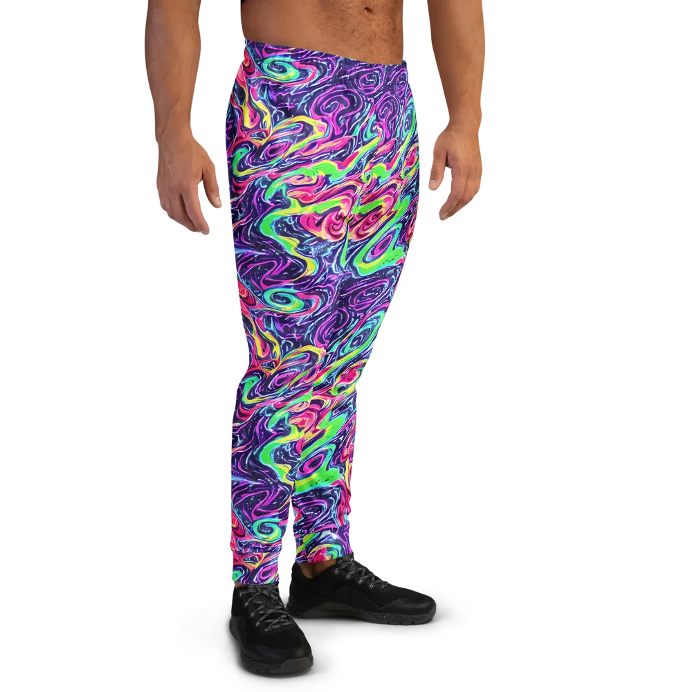 The Color Spiral on Men's Joggers — Right