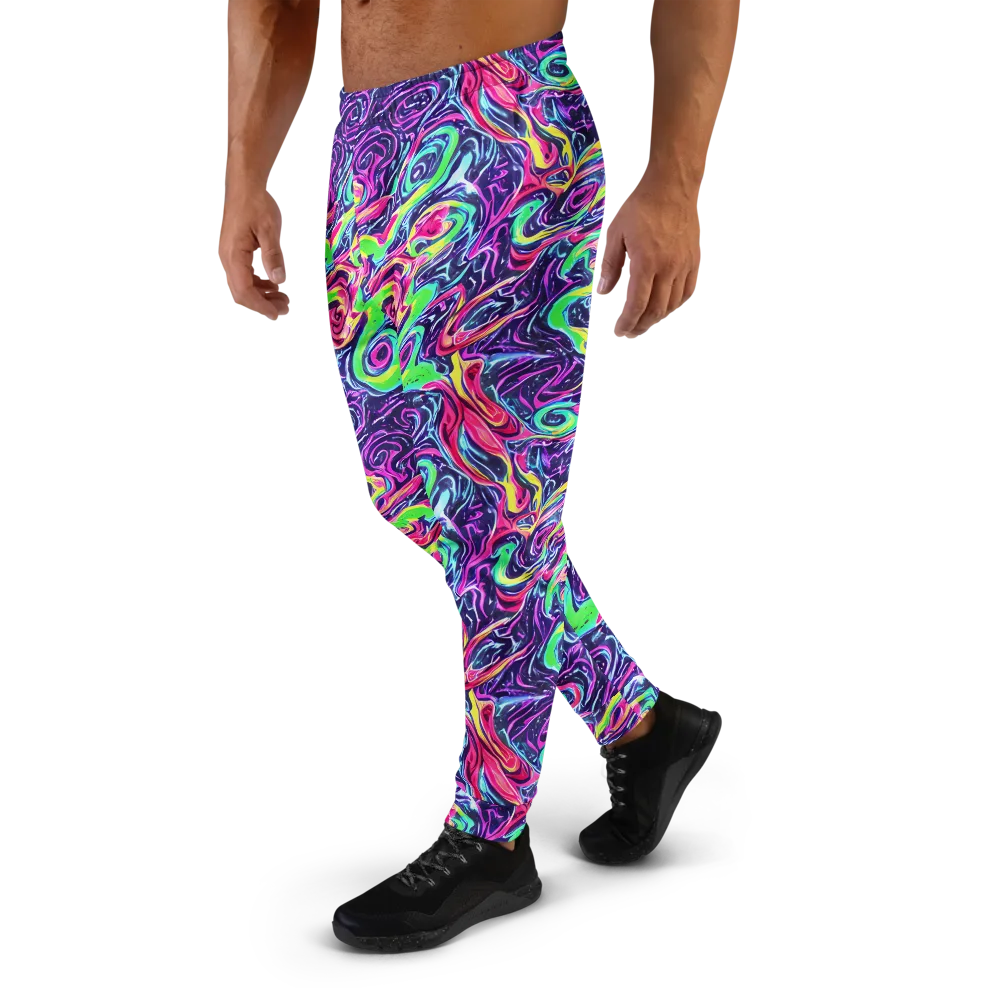 The Color Spiral on Men's Joggers — Left