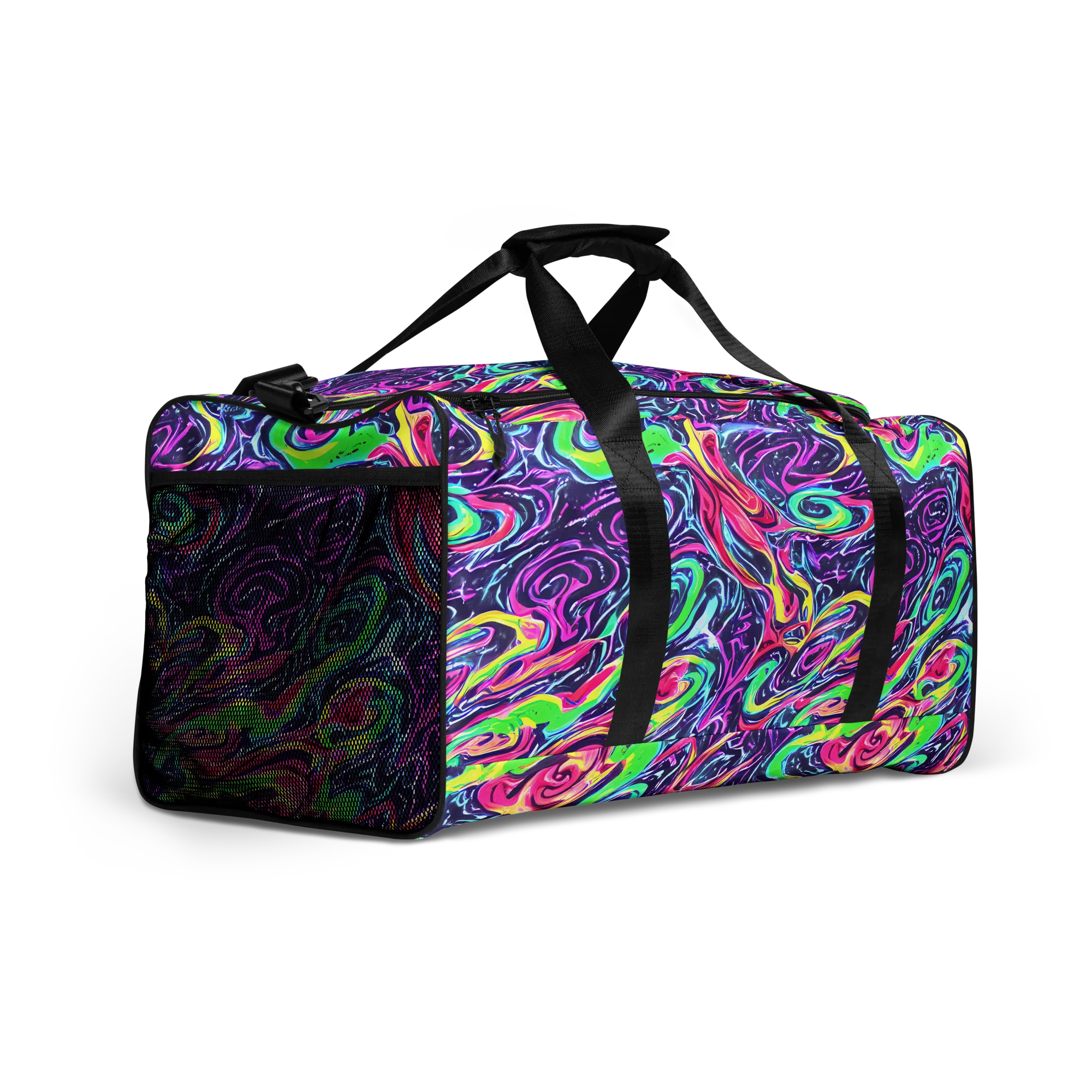 The Color Spiral on Duffle Bag — Right Front
