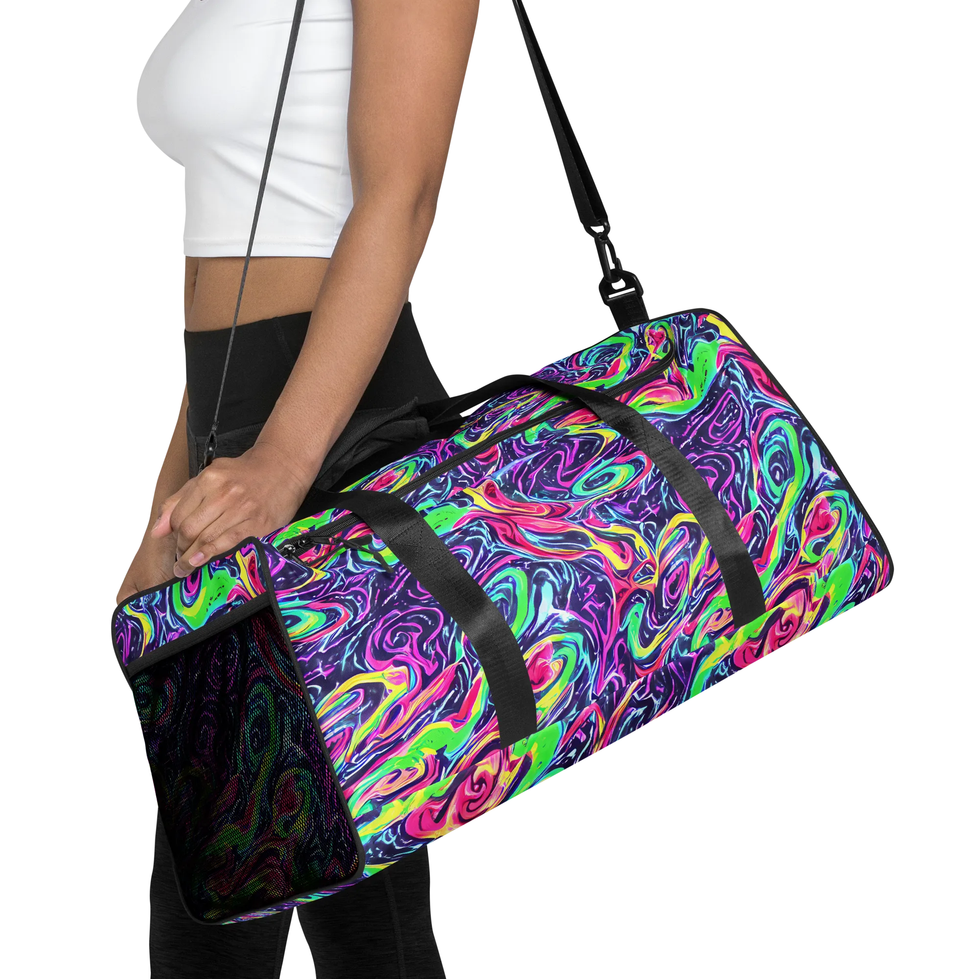 The Color Spiral on Duffle Bag — Front