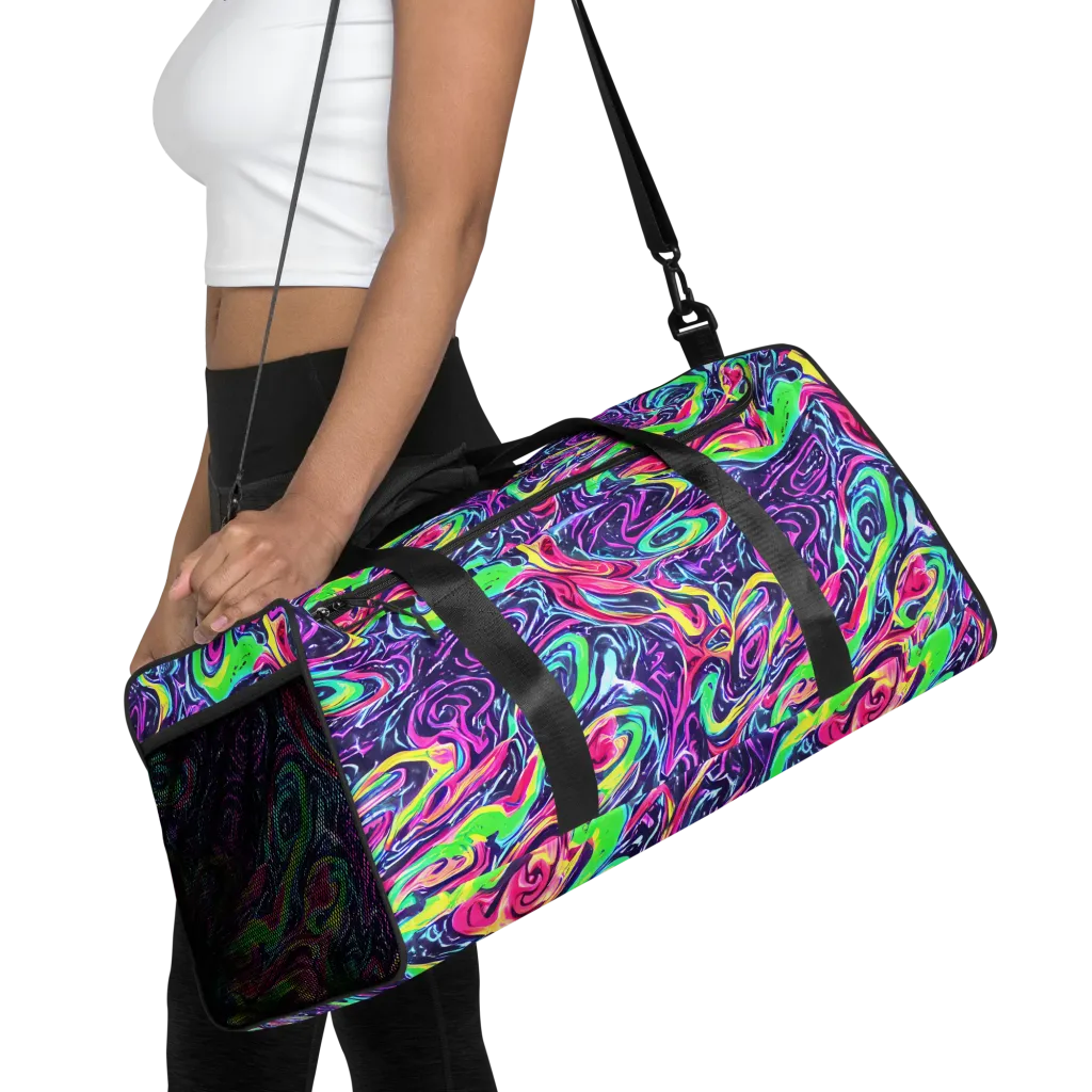 The Color Spiral on Duffle Bag — Front