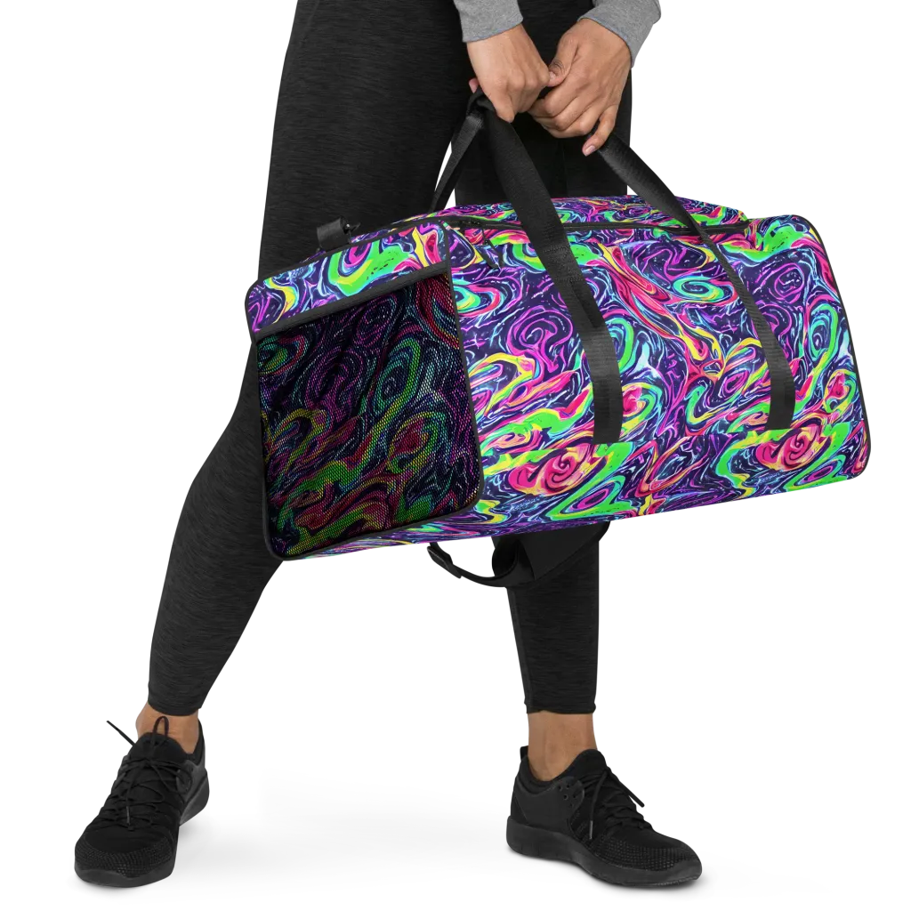 The Color Spiral on Duffle Bag — Right Front