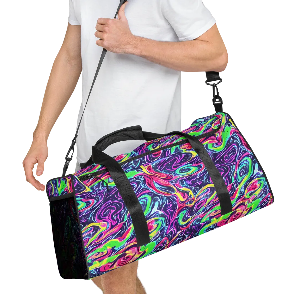 The Color Spiral on Duffle Bag — Right Front