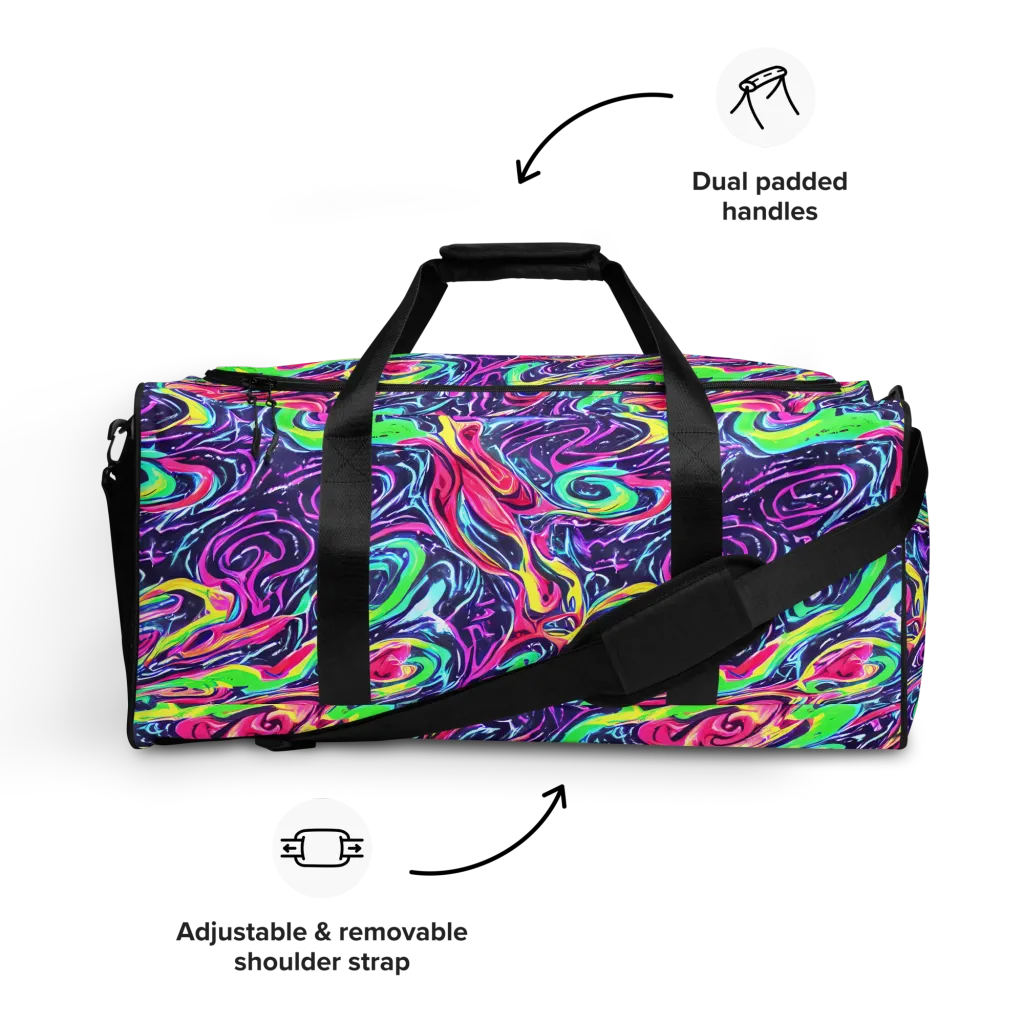 The Color Spiral on Duffle Bag — Front