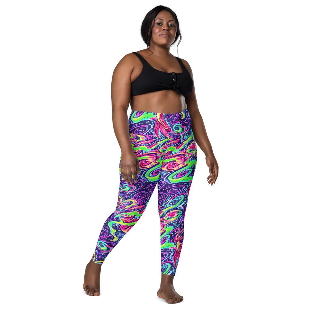 The Color Spiral on Leggings with Pockets — Front