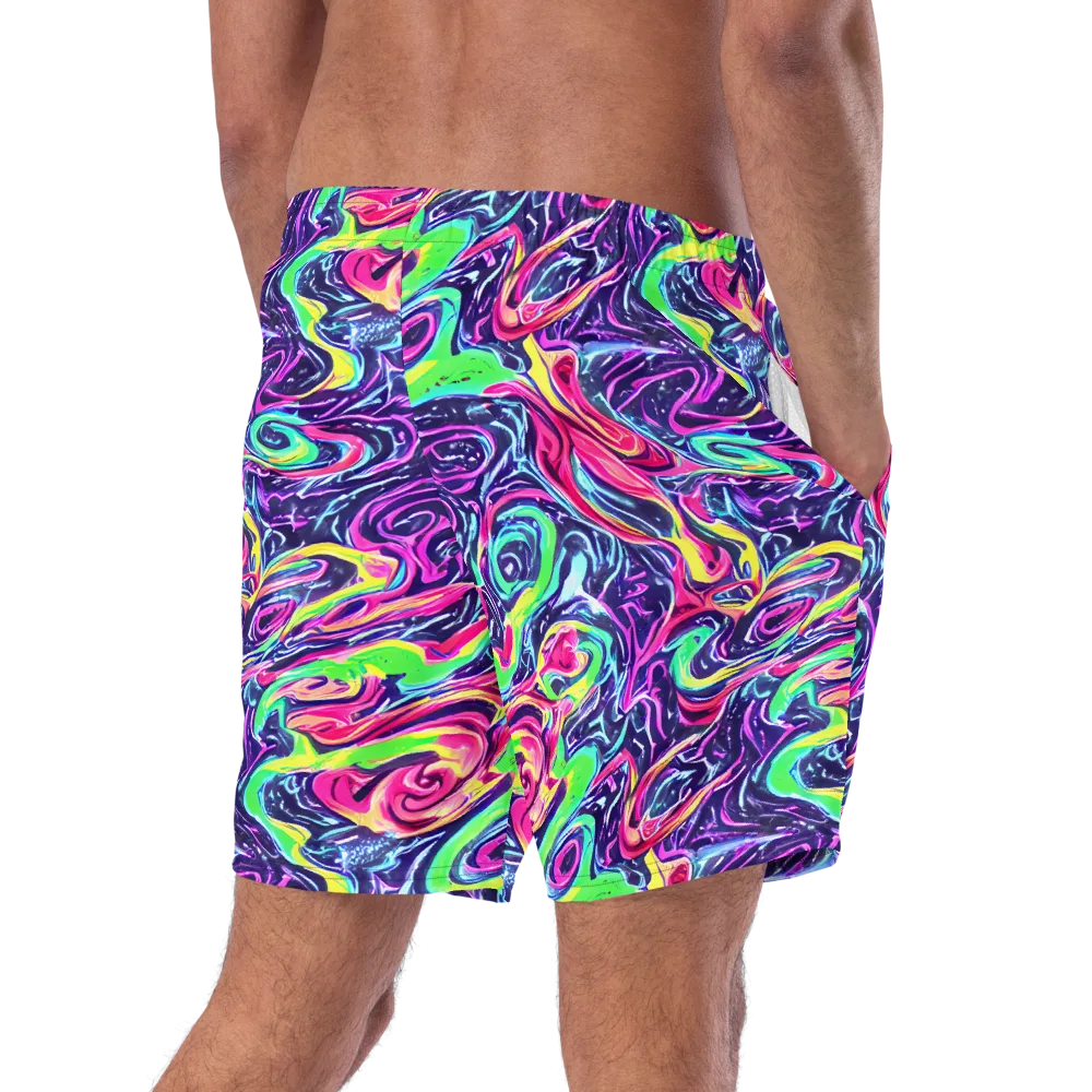 The Color Spiral on Swim Trunks — Right Back