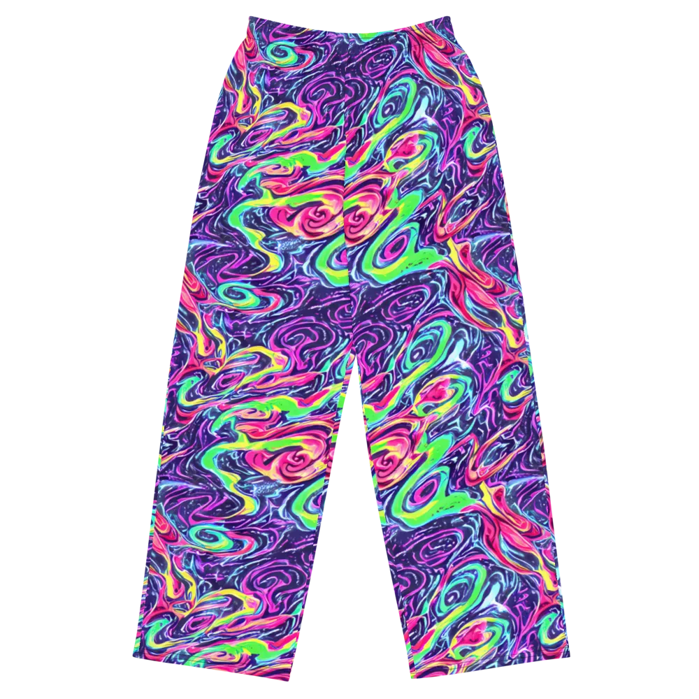 The Color Spiral on Wide-Leg Pants — Front