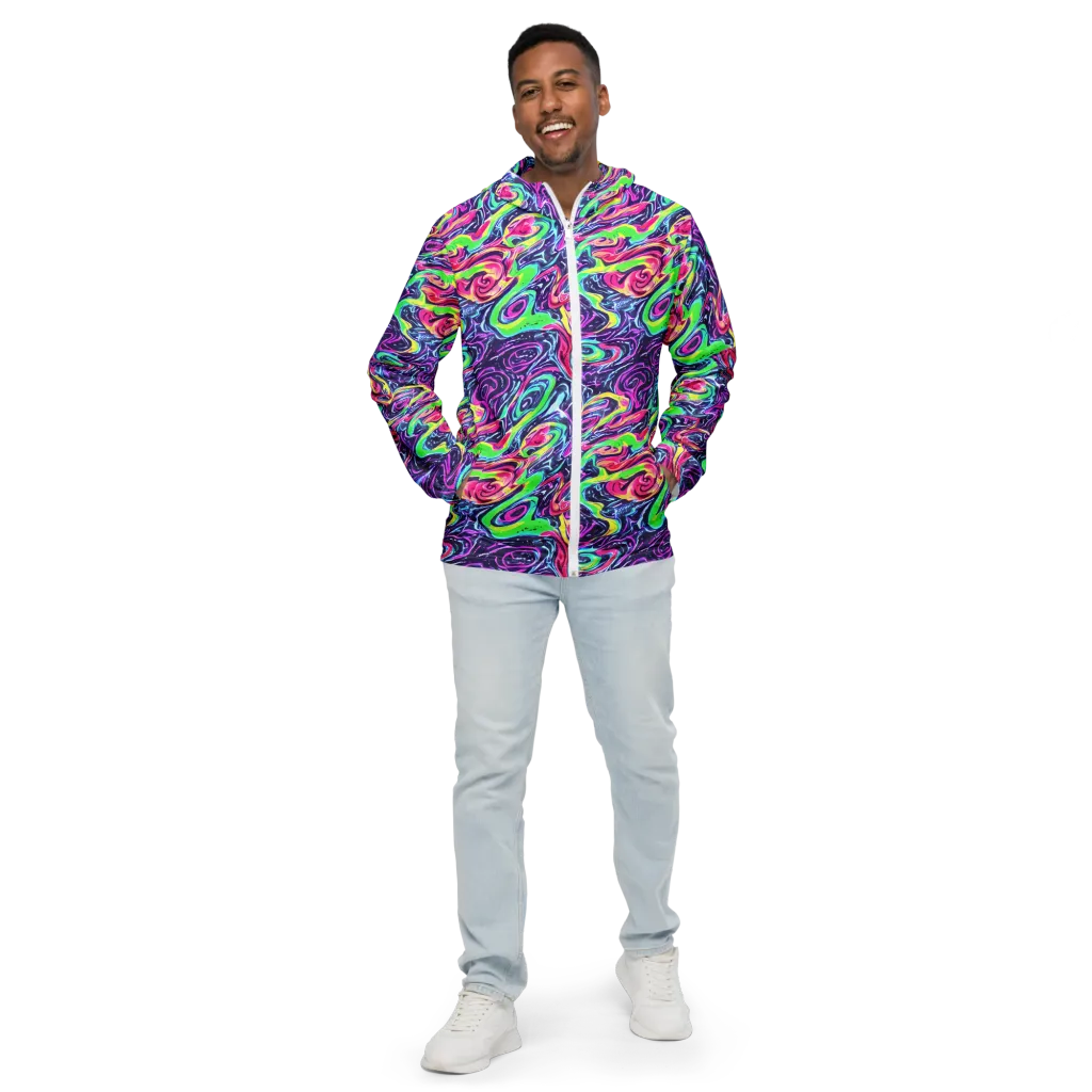 The Color Spiral on Men's Windbreaker — Front