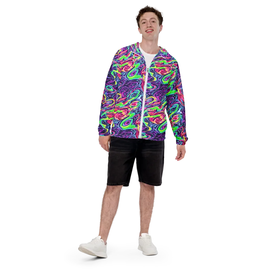 The Color Spiral on Men's Windbreaker — Front