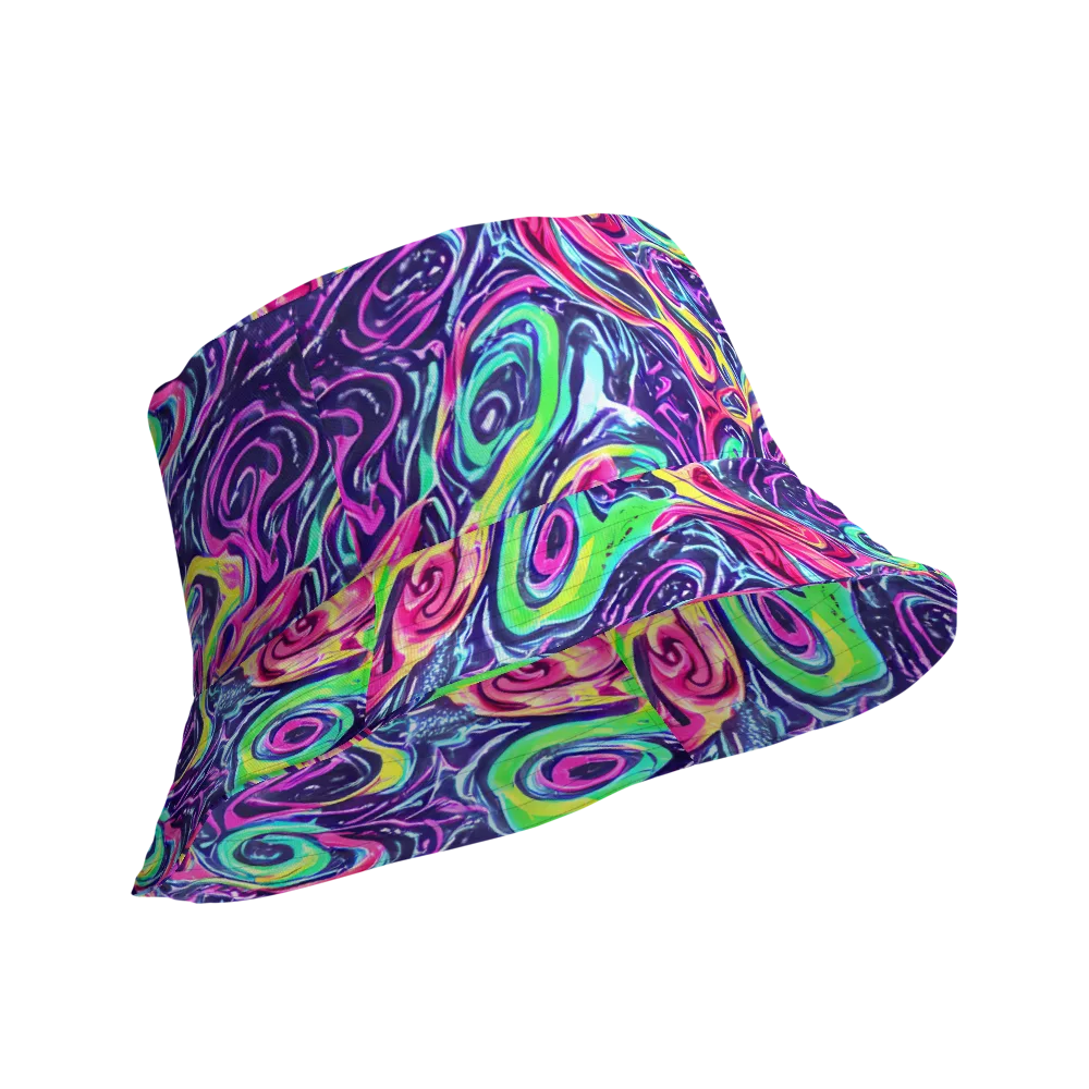 The Color Spiral on Reversible Bucket Hat — Product details Outside