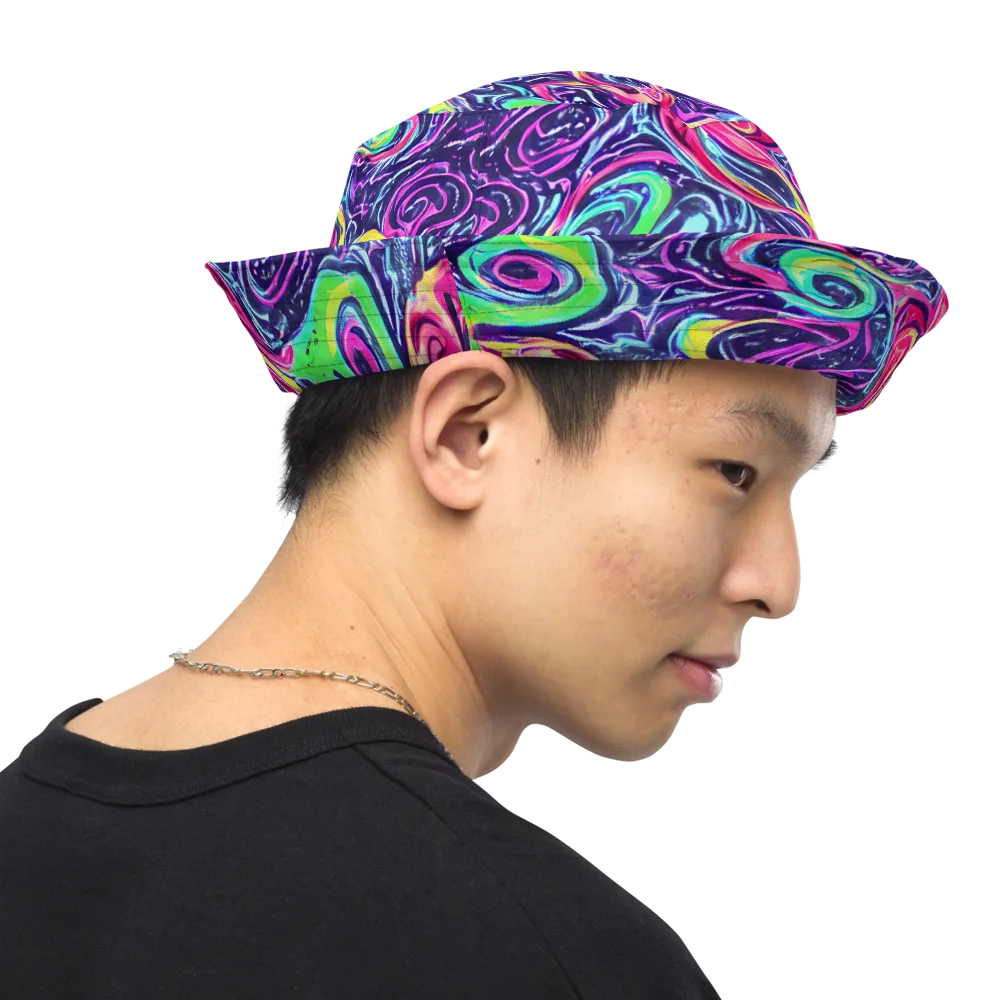 The Color Spiral on Reversible Bucket Hat — Right Outside