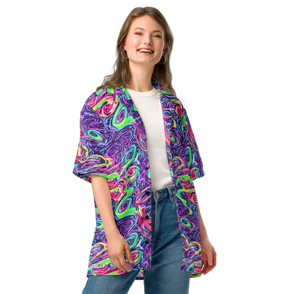 The Color Spiral on Button Shirt — Front