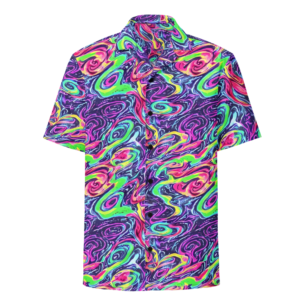 The Color Spiral on Button Shirt — Front