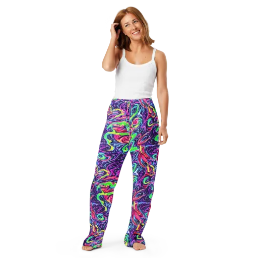 The Color Spiral on a Women's Pajama Pants
