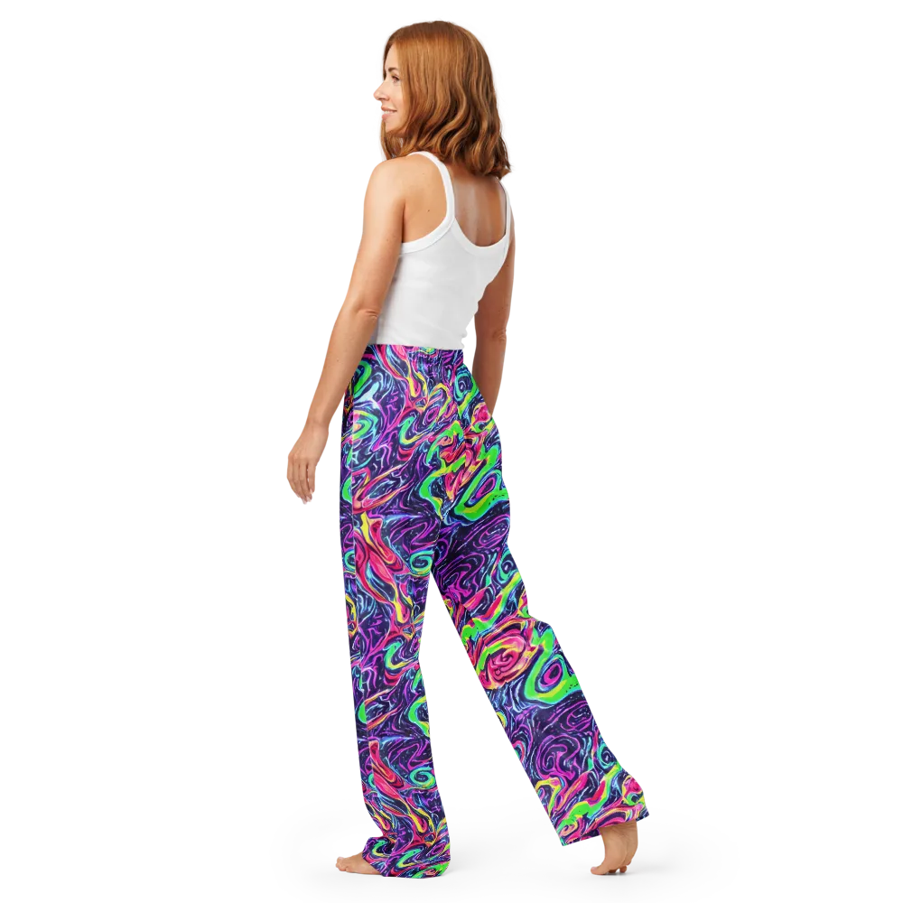 The Color Spiral on Women's Pajama Pants — Back