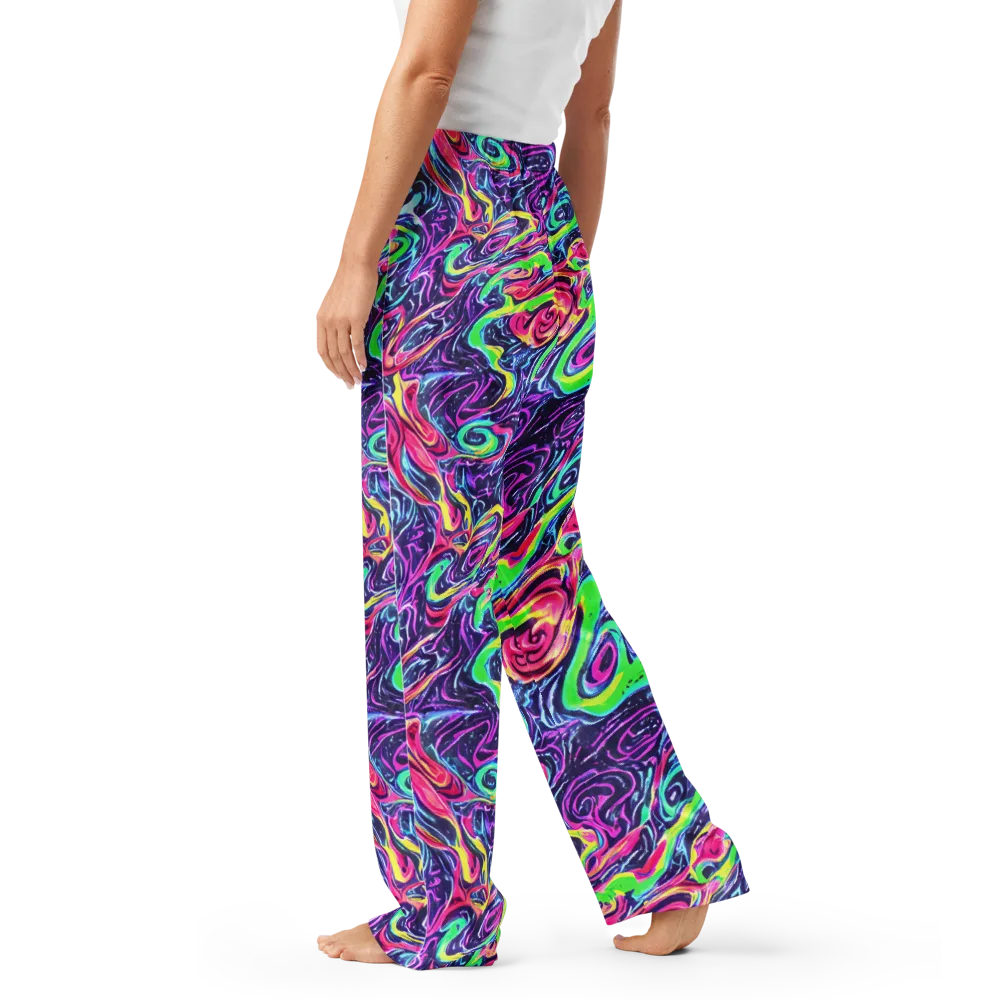 The Color Spiral on Women's Pajama Pants — Left