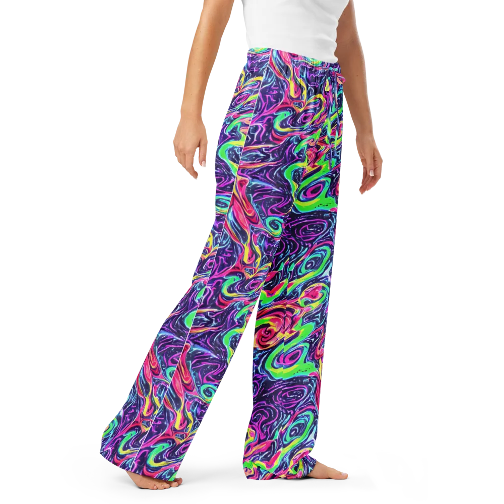 The Color Spiral on Women's Pajama Pants — Right Front