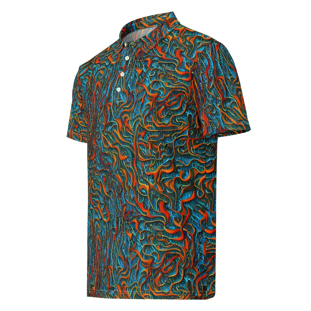 Inferno Aquatic on Men's Slim Fit Polo Shirt — Left Front