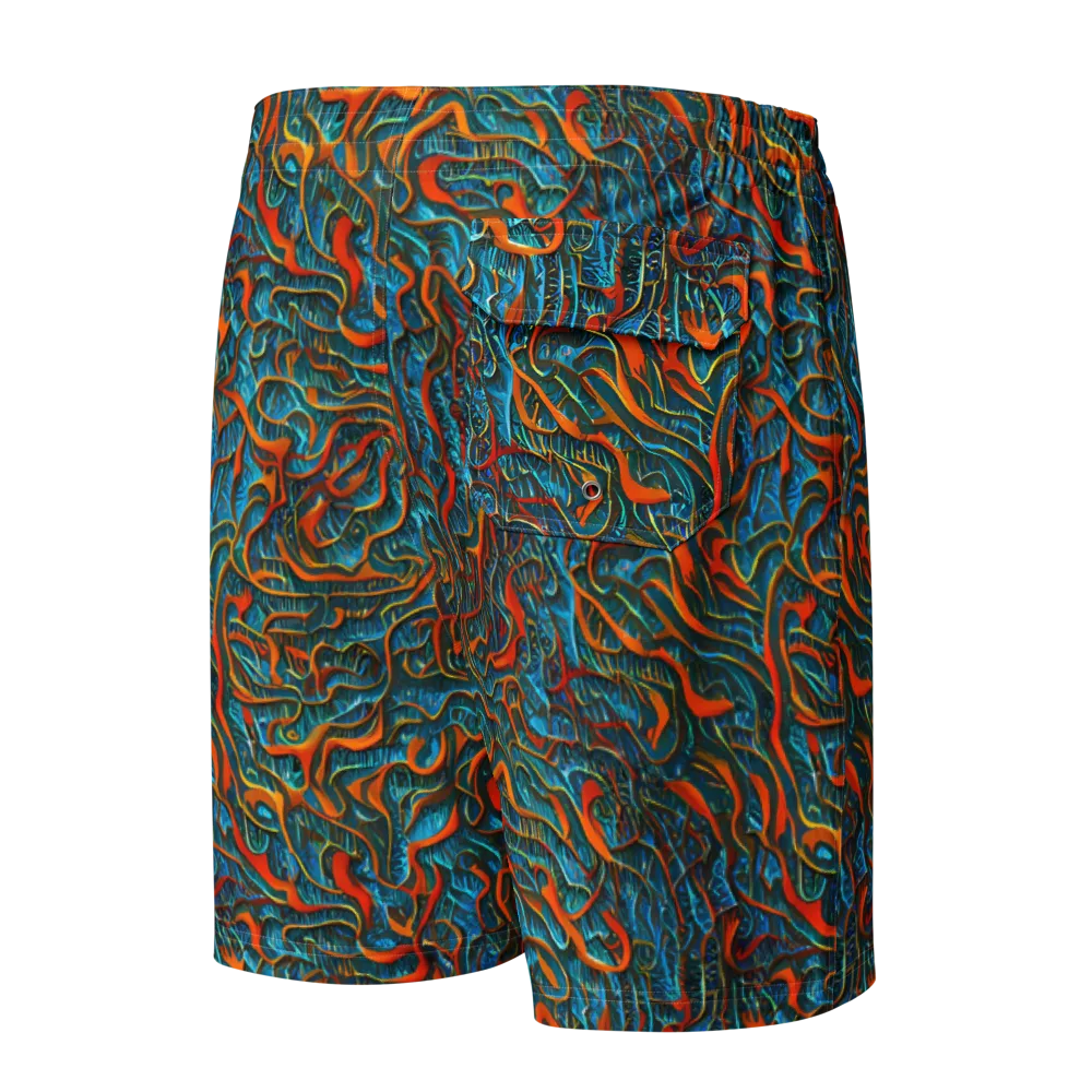 Inferno Aquatic on Men's Board Shorts — Back