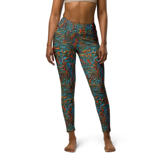 Inferno Aquatic on a Yoga Leggings