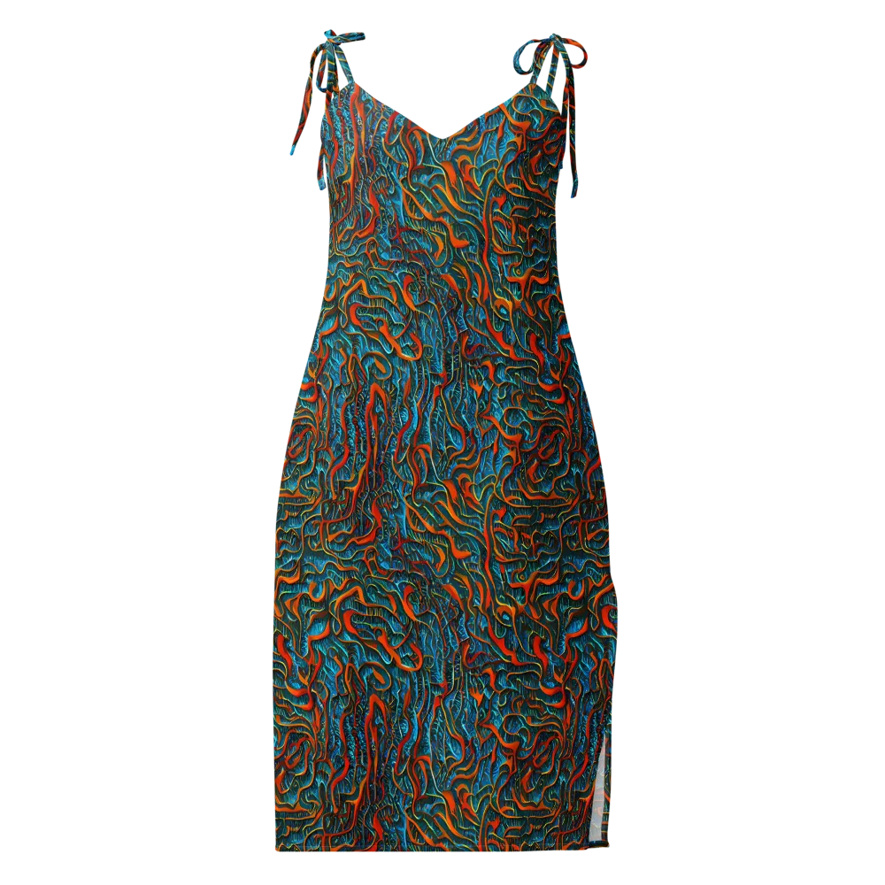 Inferno Aquatic on Slip Dress — Front