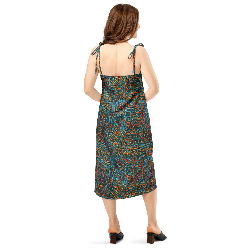 Inferno Aquatic on Slip Dress — Back