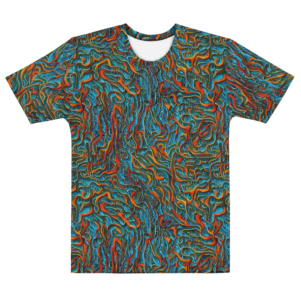 Inferno Aquatic on Men's Cotton Crew Neck T-Shirt — Front